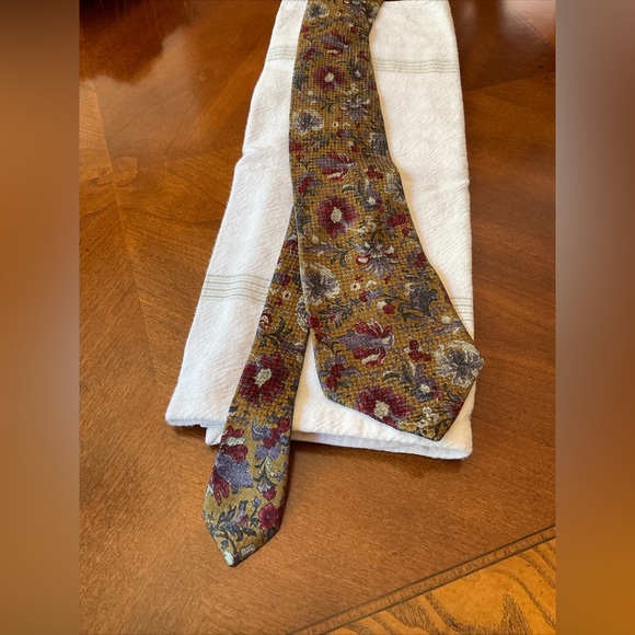 Christian Dior Monsieur Other - Vintage Christian Dior Monsieur Silk Floral Print Tie
